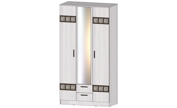 Шкаф 3-х створчатый Коста-Рика Анкор светлый