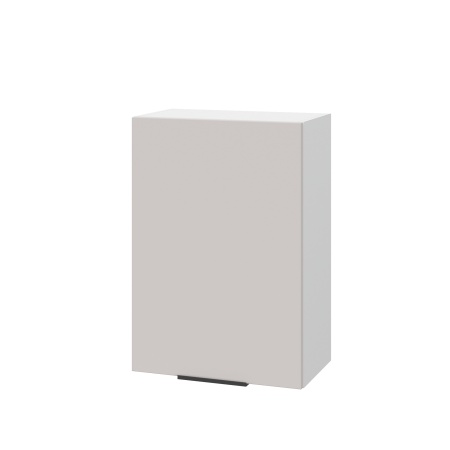 Шкаф верхний ШВ 500 Корпус: ЛДСП белый 16мм; фасад: фрезеровка Оливия, МДФ моно керамика 16 мм