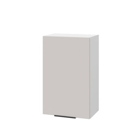 Шкаф верхний ШВ 450 Корпус: ЛДСП белый 16мм; фасад: фрезеровка Оливия, МДФ моно керамика 16 мм