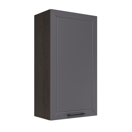 Шкаф верхний (премьер) ШВ 500Н Корпус: ЛДСП венге 16мм; фасад: фрезеровка Кельн, МДФ софт смок 16мм