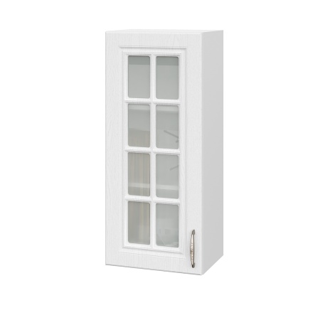 Шкаф верхний со стеклом (премьер) ШВС 400Н Лондон дуб сканди (МДФ 16мм МС София)