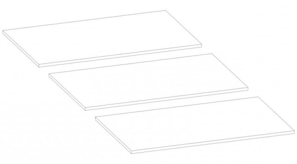 Бостон Кровать  900 Дуб вотан / Венге