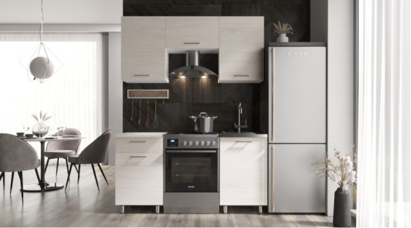 Кухня Ривьера 1,6м Анкор светлый