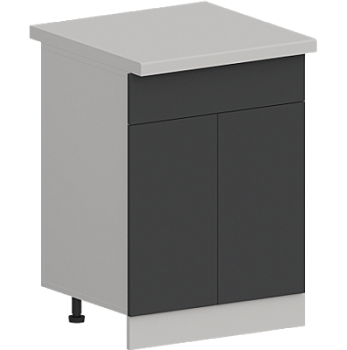 Шкаф нижний с ящиком ШН1Я 601 Гарден Графит софт