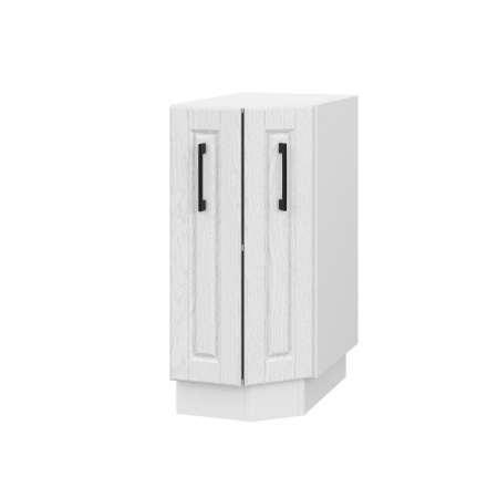 Шкаф нижний торцевой ШНТ 360 Барселона белый массив (МДФ 16мм МС София)