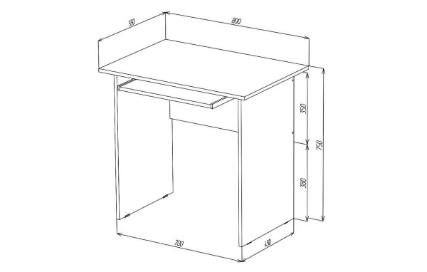 Стол Техно Дуб Сонома Стол Техно Дуб Сонома