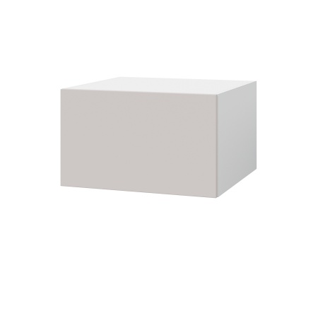 Шкаф верхний  антресоль ШВА 600 Корпус: ЛДСП белый 16мм; фасад: фрезеровка Оливия, МДФ моно керамика 16 мм