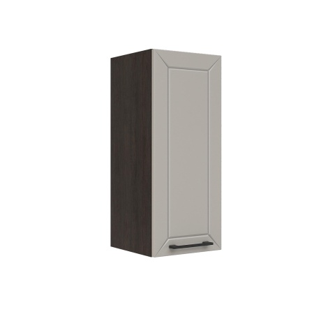 Шкаф верхний ШВ 300 Корпус: ЛДСП венге 16мм; фасад: фрезеровка Кельн, МДФ софт тоффи 16мм