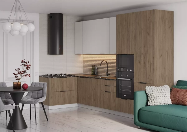 Модульная кухня Оливия Дуб крафт табачный