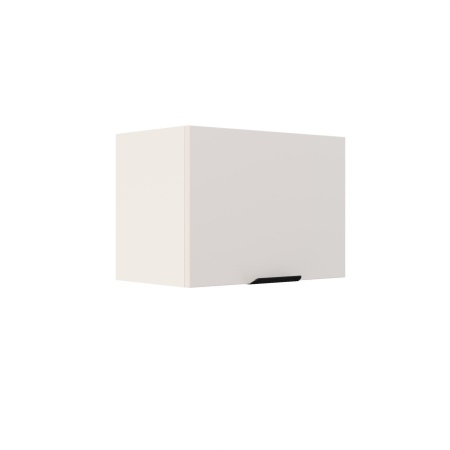 Шкаф верхний горизонтальный ШВГ 500 Корпус: ЛДСП белый 16мм; фасад: фрезеровка Норд, МДФ софт пломбир 16 мм