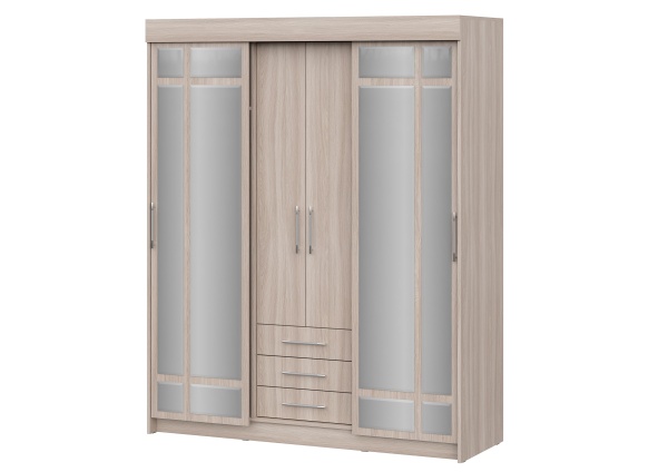 шкаф-купе Фортуна Ясень Шимо светлый / Ясень Шимо светлый