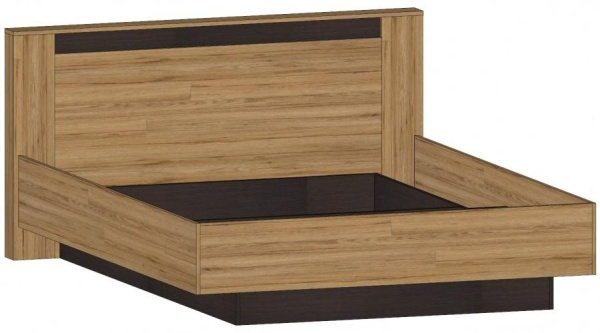 Бостон Кровать 1600 Дуб вотан / Венге