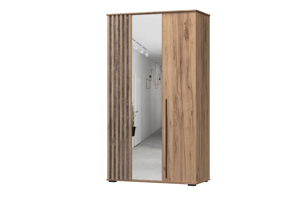 Марракеш Шкаф 3х ств. 1240 Дуб вотан / Цемент темный