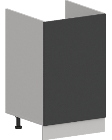 Шкаф нижний под мойку ШНМ 500 Гарден Графит софт