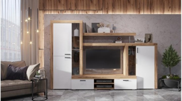 Гостиная Онтарио Дуб вотан / Белый