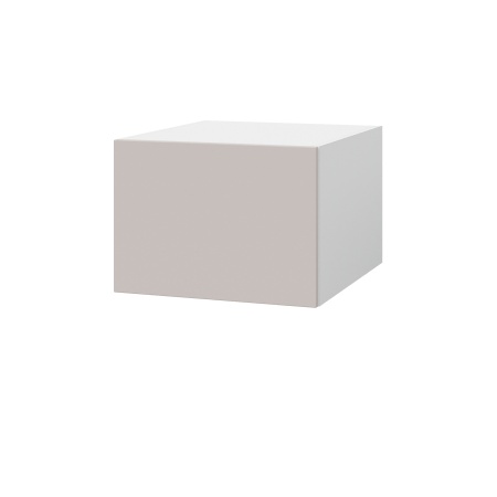 Шкаф верхний  антресоль ШВА 500 Корпус: ЛДСП белый 16мм; фасад: фрезеровка Оливия, МДФ сиена тауп 16 мм