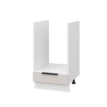 Шкаф нижний духовой ШНД 450 Корпус: ЛДСП белый 16мм; фасад: фрезеровка Оливия, МДФ моно керамика 16 мм