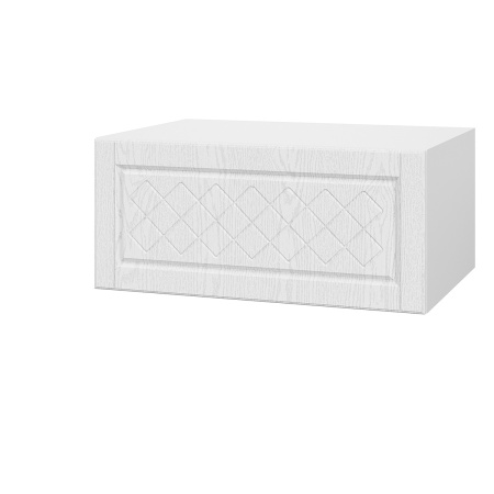 Шкаф верхний  антресоль ШВА 800 Барселона белый массив (МДФ 16мм МС София)