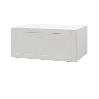 Шкаф верхний  антресоль ШВА 800 Корпус: ЛДСП белый 16мм; фасад: фрезеровка Диада, МДФ лофт крем 16 мм