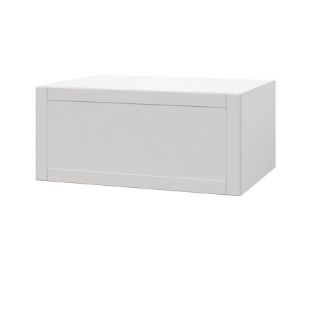 Шкаф верхний  антресоль ШВА 800 Корпус: ЛДСП белый 16мм; фасад: фрезеровка Диада, МДФ лофт крем 16 мм