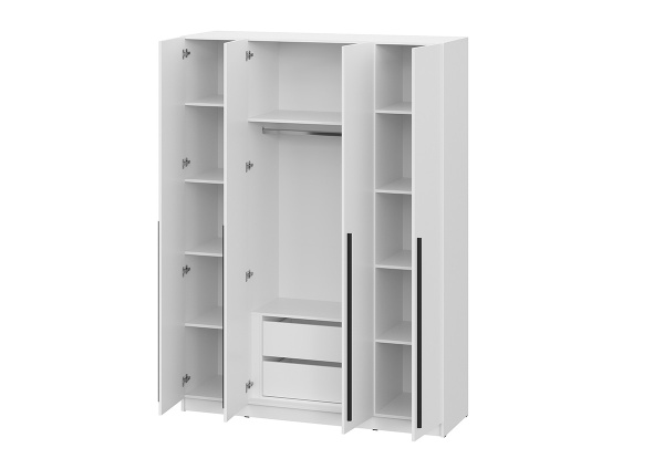 мс Берген ШК-1600 белое дерево/белое дерево