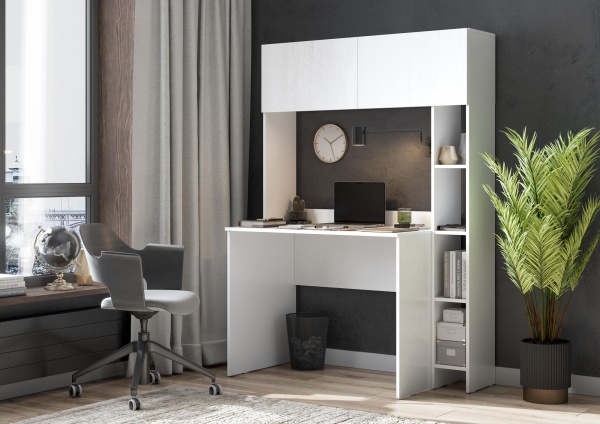 стол письменный Майнд-02, РАСПРОДАЖА белое дерево/белое дерево стол письменный Майнд-02, РАСПРОДАЖА белое дерево/белое дерево