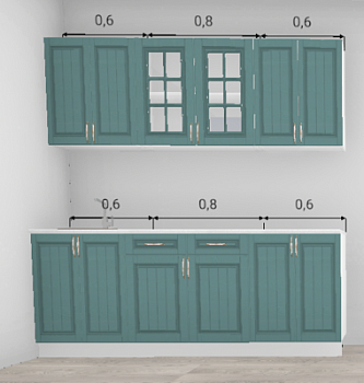 Кухня Барселона Морское дерево 2,0 м (11477)