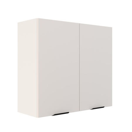 Шкаф верхний ШВ 800 Корпус: ЛДСП белый 16мм; фасад: фрезеровка Норд, МДФ софт даймонд 16 мм