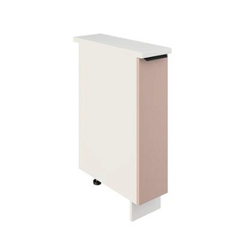 Шкаф шижний ШНБ 200 Корпус: ЛДСП белый 16мм; фасад: фрезеровка Норд, МДФ софт латте 16 мм