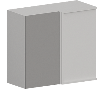 Шкаф верхний угловой ШВУ 700 Гарден Лайт грей