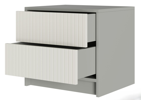 СЕЛЕНА Тумба прикроватная ТМ-001 (МДФ Комплект) Корпус - Шиншилла Серая  Фасад МДФ - матовая Кварц Грей Софт СЕЛЕНА Тумба прикроватная ТМ-001 (МДФ Комплект) Корпус - Шиншилла Серая  Фасад МДФ - матовая Кварц Грей Софт