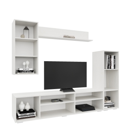 гостиная Аннели белый/глянец белый