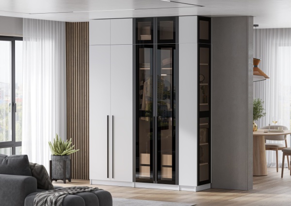 мс Берген АС-800 белое дерево/софт черный