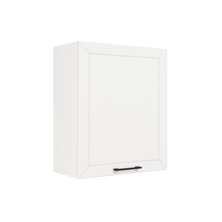 Шкаф верхний ШВ 600-1 Корпус: ЛДСП белый 16мм; фасад: фрезеровка Кельн, МДФ софт даймонд 16мм