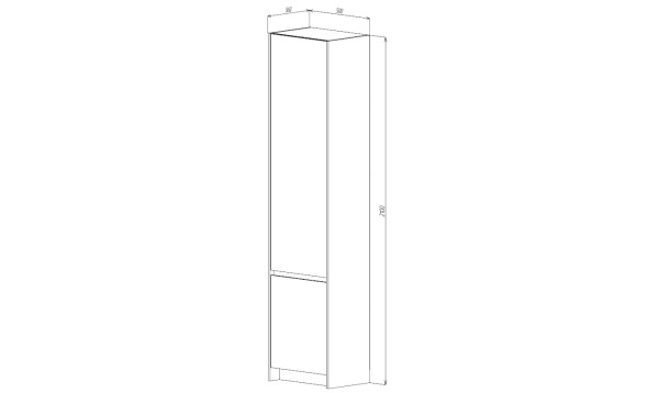 Бостон Пенал ПН-02 Анкор светлый / Венге