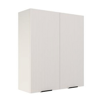 Шкаф верхний (премьер) ШВ 800Н Корпус: ЛДСП белый 16мм; фасад: фрезеровка Норд Line, МДФ софт даймонд 16 мм