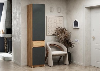 мс для прихожей Стоуби ШК-500 Дуб Крафт золотой / Серый графит мс для прихожей Стоуби ШК-500 Дуб Крафт золотой / Серый графит