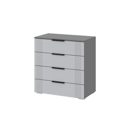 мс для спальни Альмерия КМ-800 Серый графит / Бархат серый