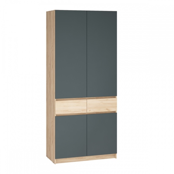 мс для прихожей Стоуби ШК-1000 Дуб Крафт золотой / Серый графит