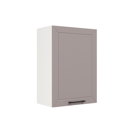 Шкаф верхний ШВ 500 Корпус: ЛДСП белый 16мм; фасад: фрезеровка Кельн, МДФ софт тоффи 16мм