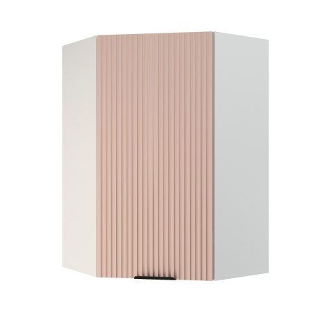 Шкаф верхний угловой (премьер)  ШВУ 600Н Корпус: ЛДСП белый 16мм; фасад: фрезеровка Норд Line, МДФ софт какао 16 мм Шкаф верхний угловой (премьер)  ШВУ 600Н Корпус: ЛДСП белый 16мм; фасад: фрезеровка Норд Line, МДФ софт какао 16 мм