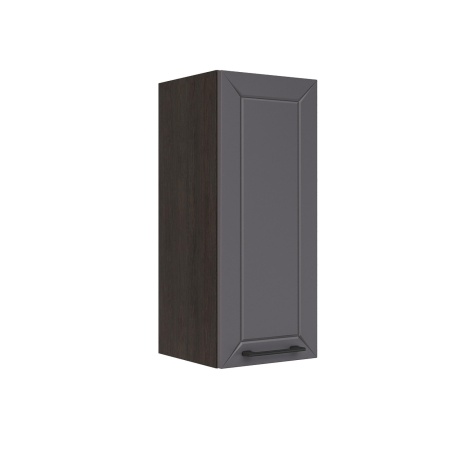 Шкаф верхний ШВ 300 Корпус: ЛДСП венге 16мм; фасад: фрезеровка Кельн, МДФ софт смок 16мм