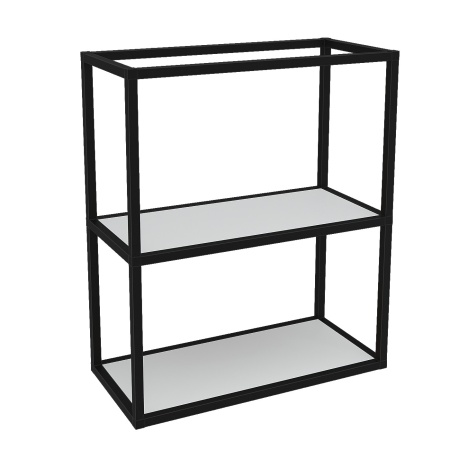 Полка "Лофт" ПМ-Л 600 Черный/белый