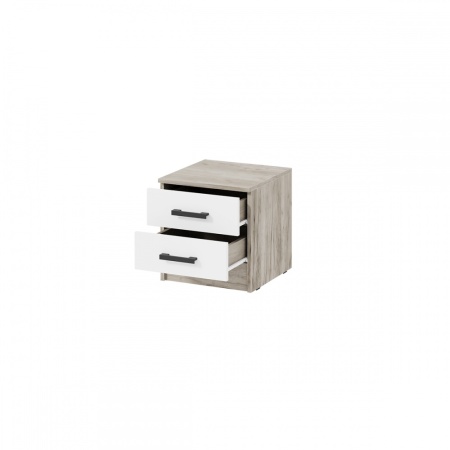 мс для спальни Ронда ТБ Дуб крафт серый / Белый