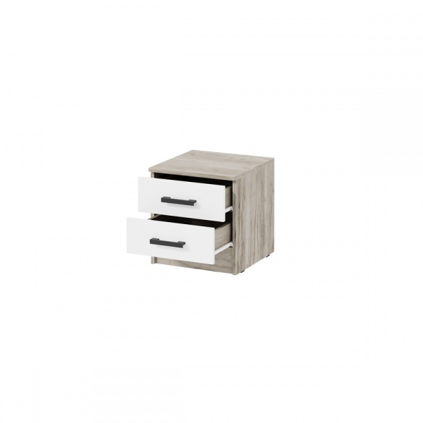 мс для спальни Ронда ТБ Дуб крафт серый / Белый