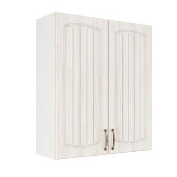 Шкаф верхний (премьер) ШВ 800Н Корпус: ЛДСП белый 16мм; фасад: фрезеровка Гренада, МДФ сандал 16мм