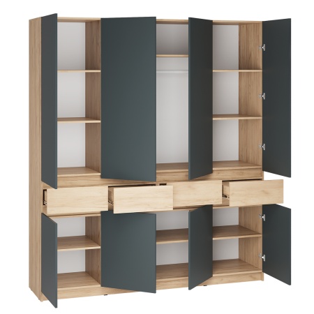 мс для прихожей Стоуби ШК-2000 дуб крафт золотой/серый графит