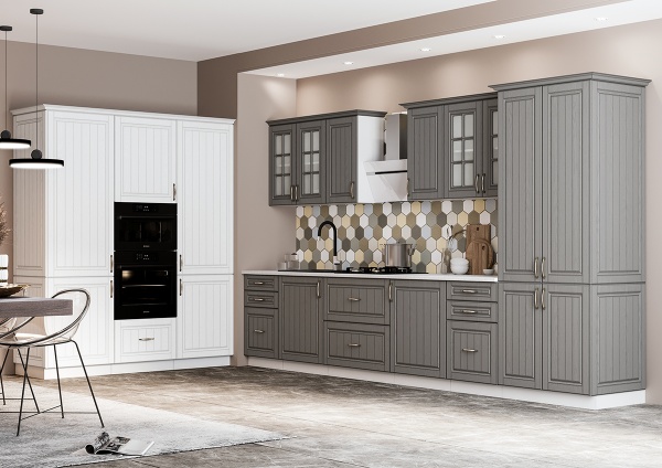 Модульная кухня Лондон Дуб белый / Дуб графит