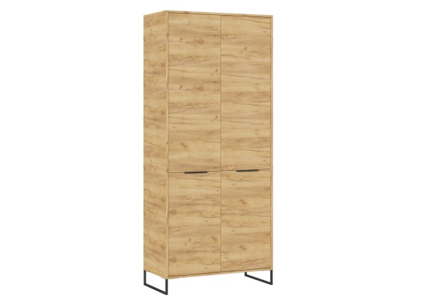 ЛОФТ Шкаф с выд.штанг. ШК-003 Корпус - Дуб Крафт золотой  Фасад ЛДСП - Дуб Крафт золотой