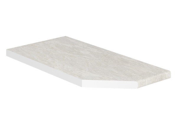 Столешница 0,3м (угол левый) РАСПРОДАЖА/Опал светлый, 26мм Столешница 0,3м (угол левый) РАСПРОДАЖА/Опал светлый, 26мм